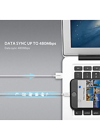 Dây USB lighting dài 1m có chip mFI cao cấp chính hãng UGREEN 20728