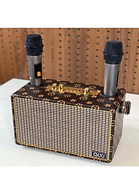 Loa Bluetooth Karaoke  QIXI SK-2036 , Tặng Kèm 2 Micro Không Dây Cao Cấp , Hát Karaoke Nghe Nhạc Bass mạnh -Hàng Chính Hãng
