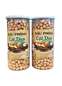 COMBO 2 HŨ 1 KG ĐẬU PHỘNG CỐT DỪA TÂN LỘC PHÁT (HŨ PET)