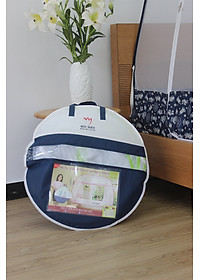 Mùng chụp tự bung Cao Cấp Mộc Miên- Đỉnh Rộng Viền Chân 