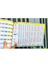 Combo Vở Tập Đánh Vần Tiếng Việt phiên bản mới nhất 2021 + 40 Thẻ Học Flashcard - Tặng 1c bút chì hoạt hình