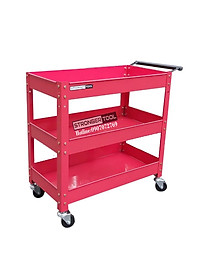 XE ĐẨY DỤNG CỤ 3 NGĂN dùng cho gagare, tiệm sửa xe, tiệm rửa xe, xưởng, gia đình