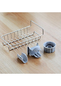 Giá Inox Đựng Lưới Rửa Bát, Cọ Xoong, Bàn Chải, Xà Bông Treo Vòi Nước Bồn Rửa Bát- Hàng Loại 1 - Chính Hãng MINIIN