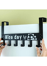 Móc Treo Quần áo , Vật Dụng Gắn Sau Cánh Cửa Có 6 Móc Nice day Tùy Chọn Màu - Hàng Chính Hãng  