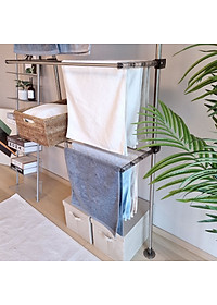 Cây Treo Để Đồ Inox Gấp Gọn Chống Sàn Wellex - SJG2032-3(800)