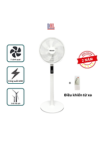 Quạt đứng điện tử có điều khiễn từ xa, hẹn giờ Mitomo FCE-60AEV, công suất 60W, động cơ dây đồng - Bảo hành 2 năm hàng chính hãng