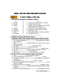 Sách Bài Tập Tiếng Anh 9 - Không Đáp Án (Tái Bản 2020)