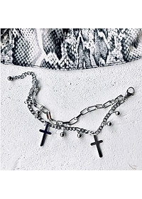 Vòng đeo tay lắc tay thời trang titan