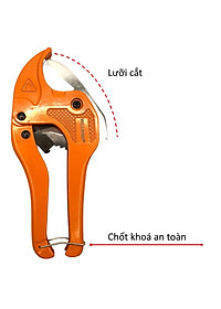 Dao cắt ống nhựa, Kìm cắt ống nhựa - Cắt được các loại ống nhưa mềm cứng khác nhau - Cắt kích thước ống tối đa 42mm - Cắt nhựa PVC - Nhựa PE - Plastic - Cầm chắc tay - Mẫu mã đẹp