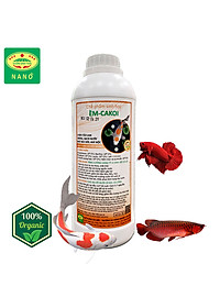 EM - Chế phẩm sinh học Xử Lý Nước Hồ Cá Koi, Cá Cảnh - Khử mùi hôi tanh - Phân hủy cặn bã hữu cơ dư thừa - Giảm độ đục, làm trong nguồn nước