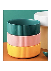 Tô Sứ Vân Sọc, Tô đựng mì salat , Tô canh sứ màu La Mã cao cấp không chì