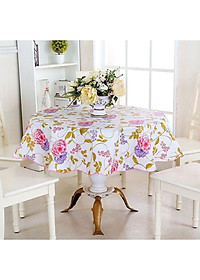 Khăn Trải Bàn Hoa Văn Dập Nổi Không Thấm Nước 152*106 Cm