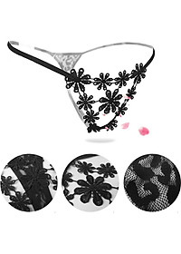 Quần lót nữ lọt khe ren sexy xếp hình hoa - Màu đỏ