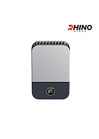 Quạt gió mini cầm tay Rhino F302 tích điện, 3 mức độ gió, pin 2000 mAh kèm dây treo - Hàng chính hãng
