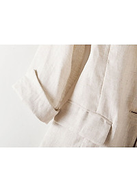 [ HÀNG SẴN] Áo vest fullsize tay lỡ dành cho nữ, vintage, túi nắp Bz11