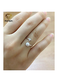 Nhẫn bạc Ý 925 Huệ Ngân cầu Qủa Cầu RR1284