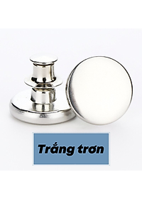 Set 2 khuy gài quần jean kim loại dễ dàng tháo rời tùy chỉnh đa năng