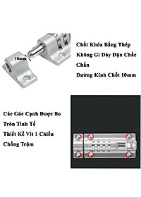 Chốt Cửa Khóa Số Mật Khẩu Cơ KUNBE An Toàn Chắc Chắn