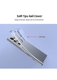 ốp lưng silicon cho Samsung Galaxy S23 Ultra / S23 Plus / S23 5G hiệu HOTCASE Ultra thin - siêu mỏng 0.6mm, thiết kế trong suốt, chống trầy xước - Hàng nhập khẩu