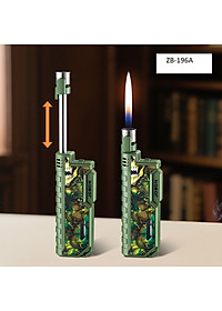 Vỏ hộp quẹt bật lửa ngọn ZB-196A có ô quan sát dung lượng ga, đầu thu ngắn kéo dài linh hoạt