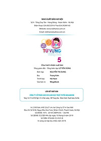 Sách Con Luyện Viết - Con Nhớ Từ - Từ Vựng Tiếng Anh Lớp 5