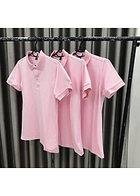 Áo Thun Có Cổ Cá Sấu 4 Chiều Hồng Sen