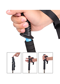 Gậy Leo Núi Hợp Kim Nhôm, siêu nhẹ 230g, gấp gọn 30cm tiện lợi đem theo đi dã ngoại, trekking, phượt - Hãng dododios