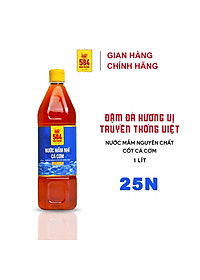 Nước mắm Nhỉ Cá cơm 584 Nha Trang - 25 độ đạm - Chai nhựa 1Lit