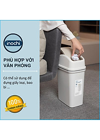 Thùng Rác Nhựa Nắp Lật Inochi 10 Lít Rất Đẹp Làm Sọt Rác Văn Phòng, Khách Sạn, Đựng Rác Gia Đình, Để Bàn Trong Nhà