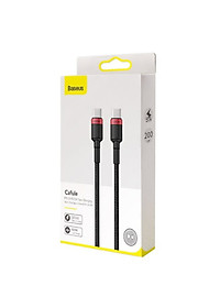 Cáp sạc nhanh 5A/100W Baseus Cafule kết nối Type-C sang Type-C dây tròn siêu bền dài 200CM dành cho Android - Hàng chính hãng