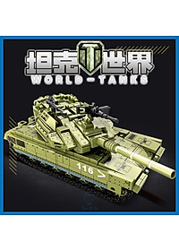 Đồ chơi lắp ráp sáng tạo xe tăng chủ lực Merkava MK-4, 475 chi tiết nhiều kiểu chơi vui nhộn cho bé