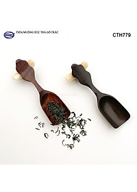 Muỗng xúc trà gỗ trắc/cẩm siêu sạch (HAHANCO) Dụng cụ hữu dụng khi thưởng trà - CTH779