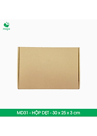 MD31 - 30x25x3 cm - 100 Thùng hộp carton trơn đóng hàng