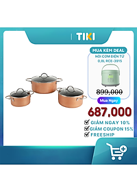 Bộ nồi nhôm chống dính Elmich EL-4101OL size 16,20,24cm