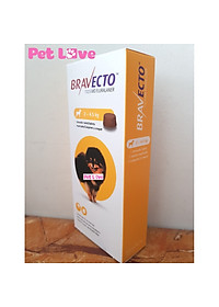 Bravecto diệt ghẻ, ve rận, bọ chét (chó 2 - 4,5kg)