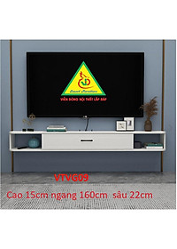 Kệ Ti Vi Treo Tường Trang Trí VTVG09 - Nội Thất Lắp Ráp