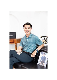 Sơ mi nam Ngắn tay công sở trung niên thương hiệu Anton vải bamboo xanh lục thoáng mát, thấm hút mồ hôi - NT204