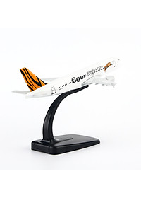 Mô Hình Máy Bay Trưng Bày Airbus A320 Tiger Airlines Everfly (Trắng Cam)