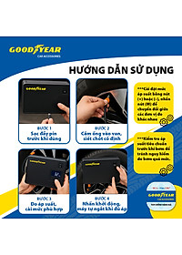 Bộ Kích Bình 400A Kiêm Bơm Lốp Xe GOODYEAR GY-5296 Đa Chức Năng Sạc Dự Phòng 10400mAh Đèn LED Khẩn Cấp - Nhập Khẩu Chính Hãng