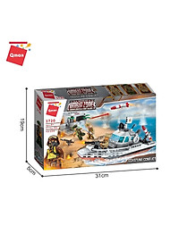 Đồ chơi xếp hình, lắp ráp Qman 1720 - Cuộc xung đột bờ biển  (235 mảnh ghép)