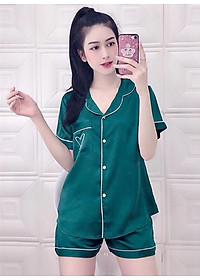 Đồ bộ ngủ Nữ lụa mặc nhà pijama, sang trọng