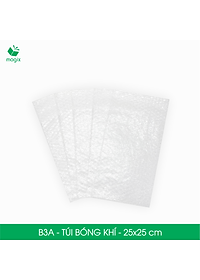 B3A - 25x25 cm - 100 Túi bóng khí chống sốc đóng hàng - Túi gói hàng, bọc chống sốc, xốp chống sốc
