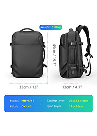 Ba lô MARK RYDEN đựng máy tính xách tay 15.6inch tiện lợi
