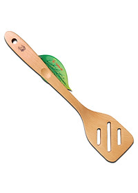 Sạn Xào 3 Rãnh Chiên Xào Thức Ăn - Sạn Gỗ TL39 Cán Dài  ( 35 x 8 cm ) - Đồ Gỗ Nhà Bếp Thương Hiệu Trường Sơn