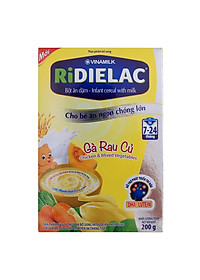 Bột Ăn Dặm Vinamilk Ridielac Gà Rau Củ Hộp (200g)