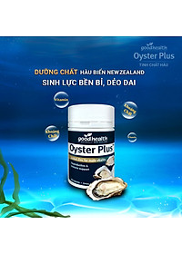 Tăng Cường Sinh Lý Nam Tinh Chất Hàu Goodhealth Oyster Plus Nhập Khẩu New Zealand Giúp Bổ Thận Tráng Dương, Cải Thiện Sức Khỏe Sinh Sản Và Chất Lượng Tinh Trùng, Hỗ Trợ Tình Trạng Xuất Tinh Sớm, Giảm Đau Lưng Mỏi Gối Chậm Mãn Dục – Lọ 60 viên