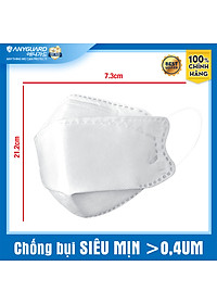 ComBo 10 Chiếc Khẩu Trang KF94 - Form 3D Cao Cấp Chống Bụi Siêu Mịn 0.4um Anyguard Chính Hãng - 4 Lớp Bảo Vệ Tối Ưu Dành Cho Người Lớn - ISO 9001:2015, ISO 13485:2016, QCVN 01:2017/BTC