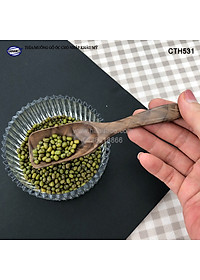 Thìa/Muỗng xúc trà gỗ Óc Chó (15cm) CTH531 - Dùng xúc cafe, xúc gia vị, ăn uống sạch, decor trang trí