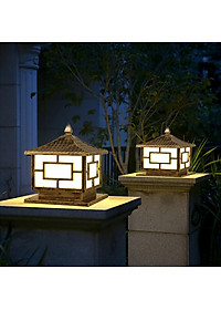 Đèn trụ cổng AKARED trang trí sân vườn độc đáo - kèm bóng Led chuyên dụng