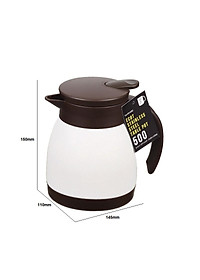 Bình nước giữ nhiệt Pearl Metal, thân bằng thép không gỉ sơn phủ tĩnh điện - nội địa Nhật Bản